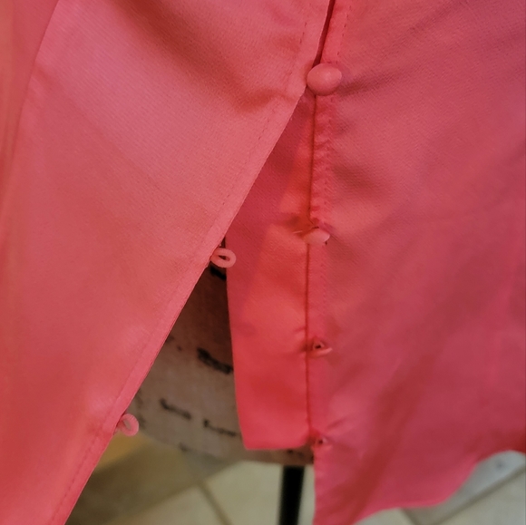 Beautiful Vince Camuto, bright coral blouse, small - Picture 3 of 10